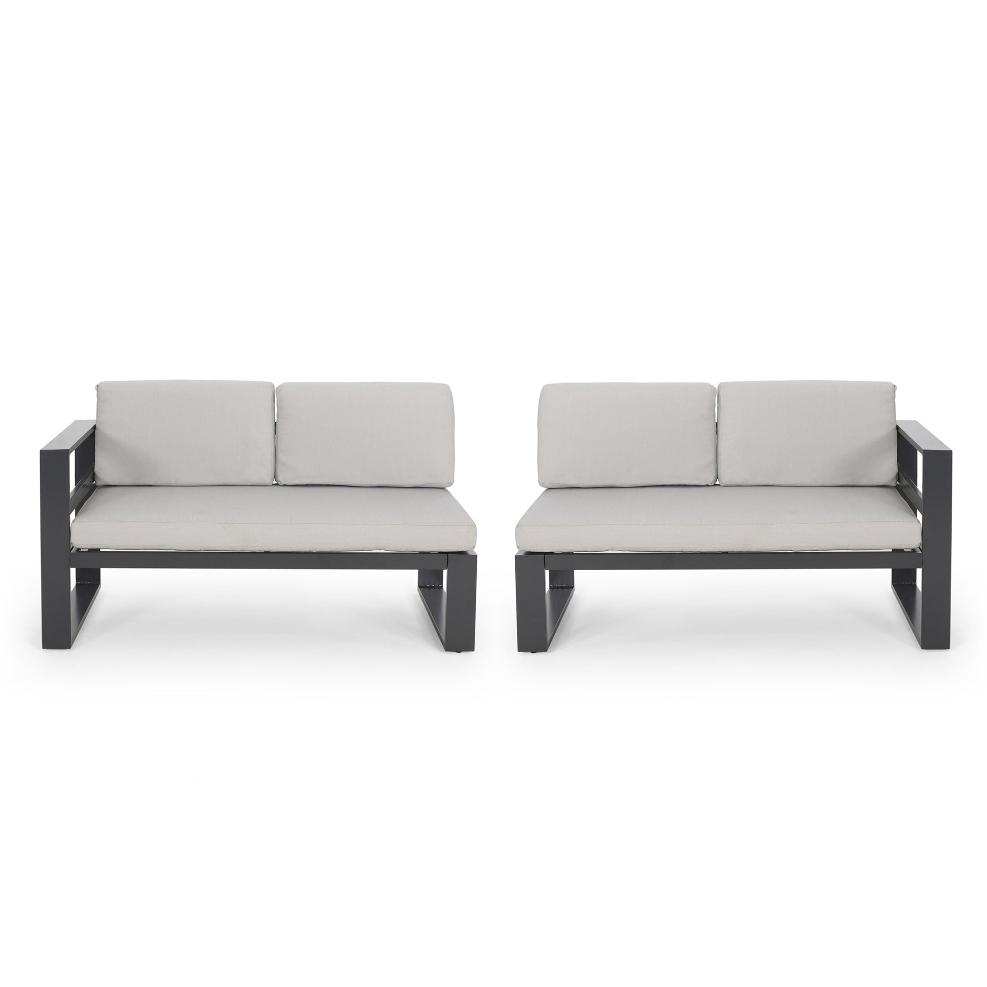 Dursley Sofa Seater Left Side & Right Side Grey Aluminium