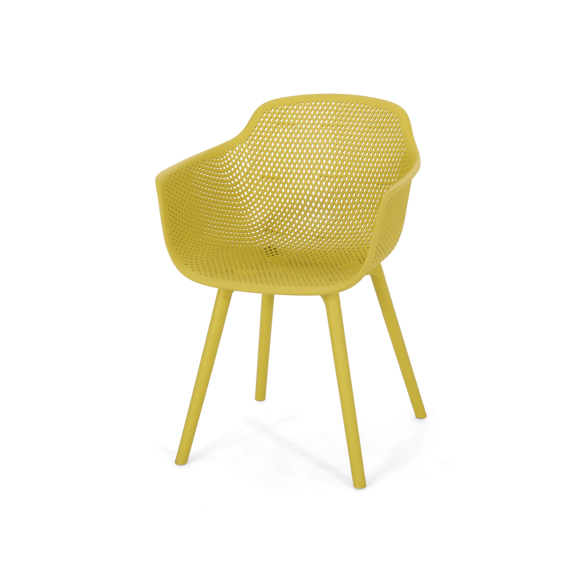 Lotus Chair Yellow Polypropylene