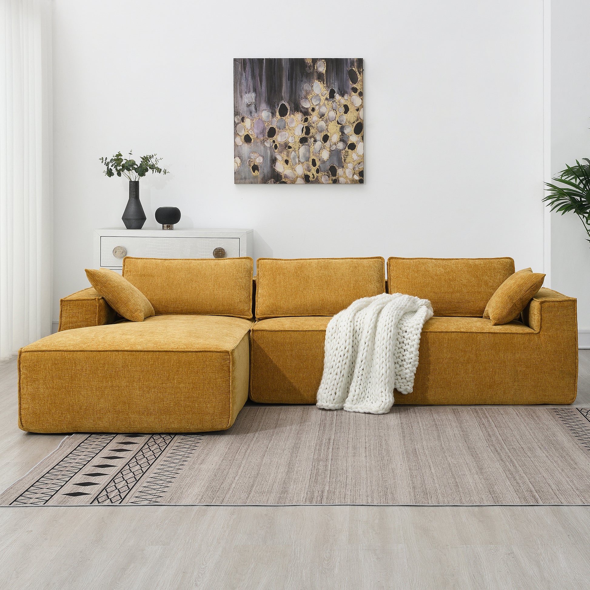 9587F Package Yellow Chenille 1 Seat