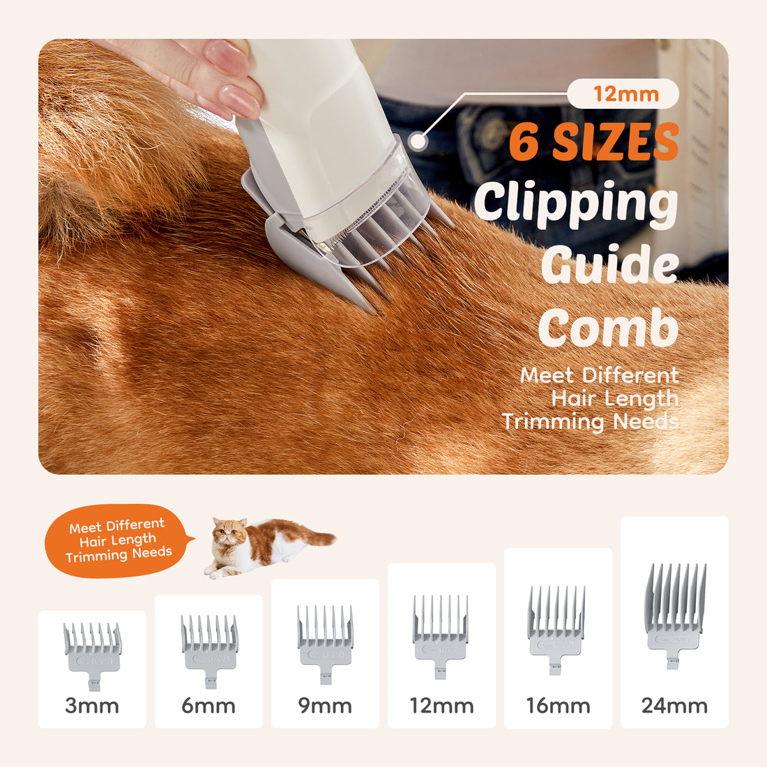 Professional Dog Grooming Clippers With 2.5L Cup, 3 Suction Modes, Cordless Clippers, 5 Groomer Tools, Low Noise Pet Hair Trimmer For White Iron Plastic