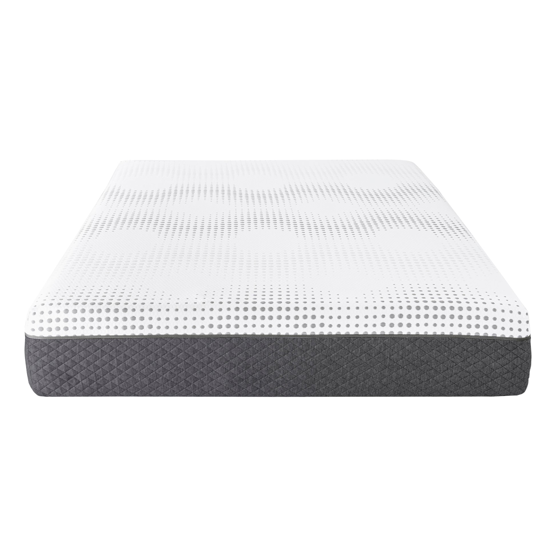 12" California King Mattress Green Tea Gel Infused Memory Foam Hybrid Mattress, Plush Foam Pocket Coils, Mattress In A Box, Comfortable Sleep Mattress White Bedroom Foam Spring California King