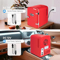 4L Portable Mini Fridge Warmer And Cooler Six 12Oz Cans Compact Refrigerator, 100% Freon Free & Eco Friendly, 4 L, Red Red Plastic