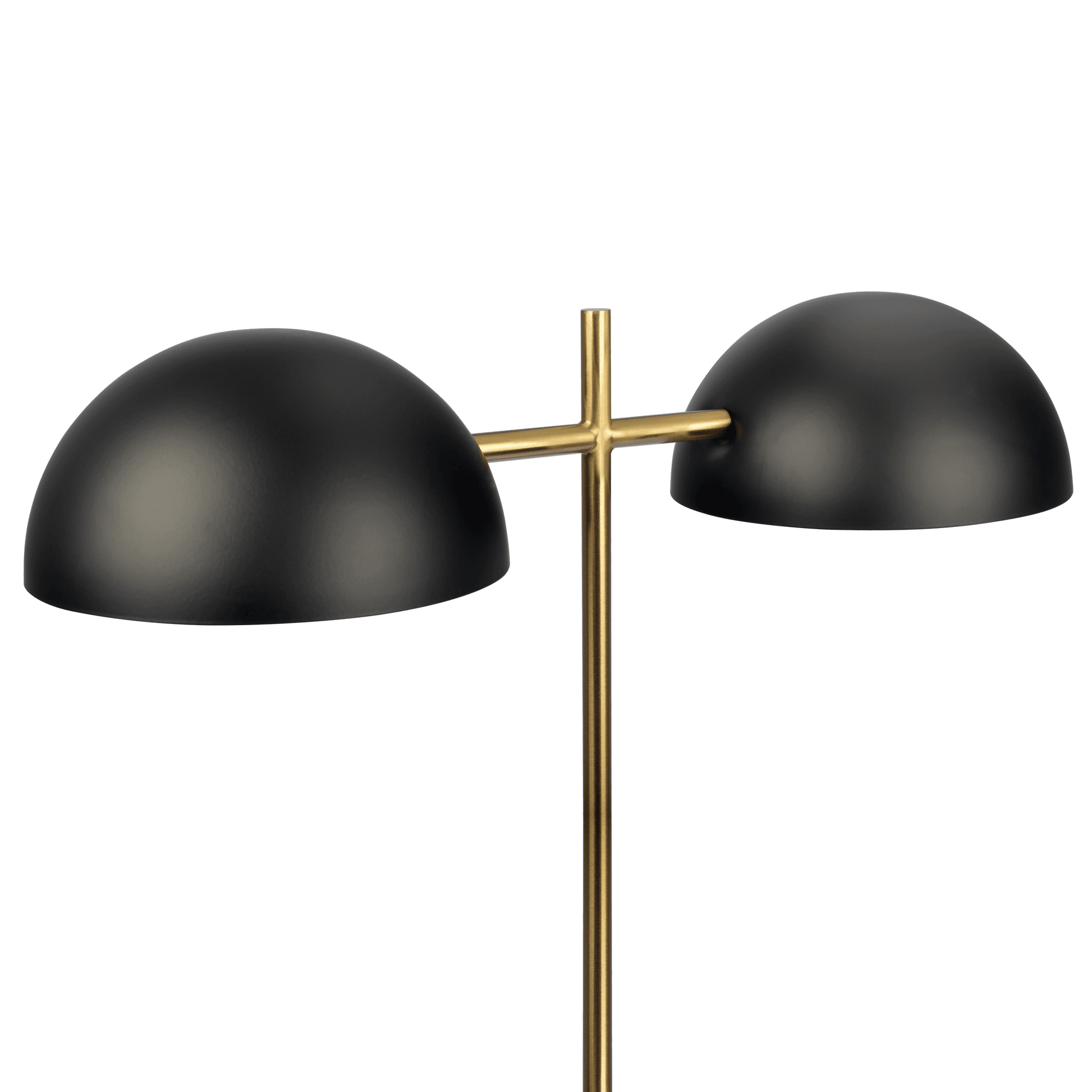 Nova Hydro Black Table Lamp With On Off Switch Double Lamp With Faux Marble Base Black Gold,Marble Marble Metal,Metal