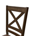 Indoor Wood Dining Set,Dining Chairs Set Of 6 Dining Table Brown Brown Rubber Wood