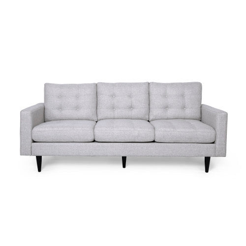 3 Seater Sofa Beige Fabric 3 Seat