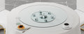 Double Layer Rotatable Round Glass.The Rotatable Design Makes It More Convenient To Retrieve And Place Items.The Upper Glass Has A Diameter Of 30.3 Inches, While The Lower Glass15 Inches. Transparent Glass