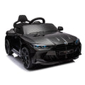 Bmw M4 12V Kids Ride On Toy Car 2.4G W Parents Remote Control,Three Speed Adjustable,Power Display, Usb,Mp3 ,Bluetooth,Led Light,Story,A Handle With Wheels And A Pull, Easy To Carry Black