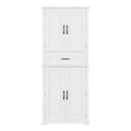 Bathroom Storage Cabinet With Multi Functional Storage Space, Drawer With Slide Rails, Adjustable Shelf, White White Mdf