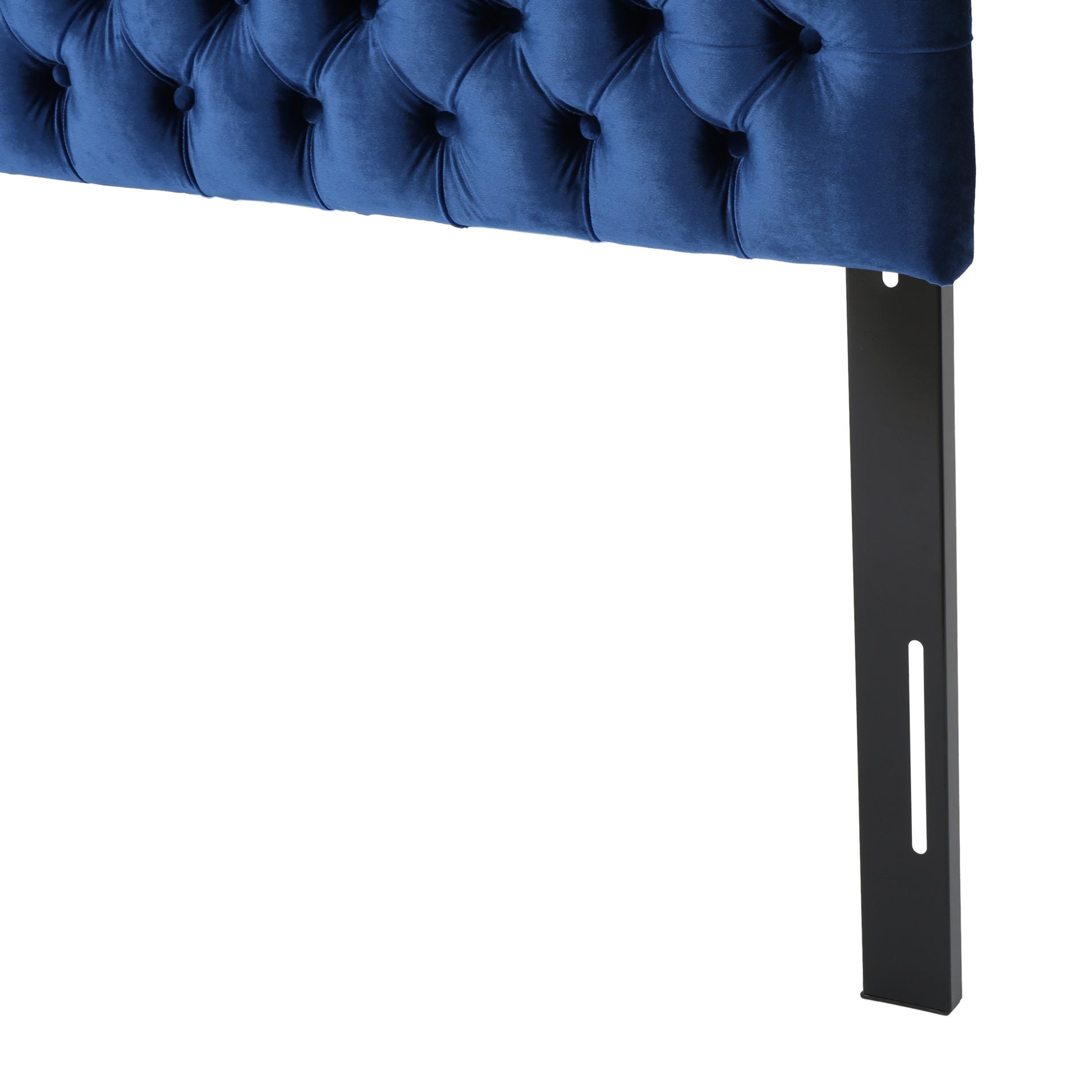 Bierman Headboard Queen Navy Blue Velvet