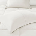 Microcell Down Alternative Comforter Mini Set King Ivory Microfiber