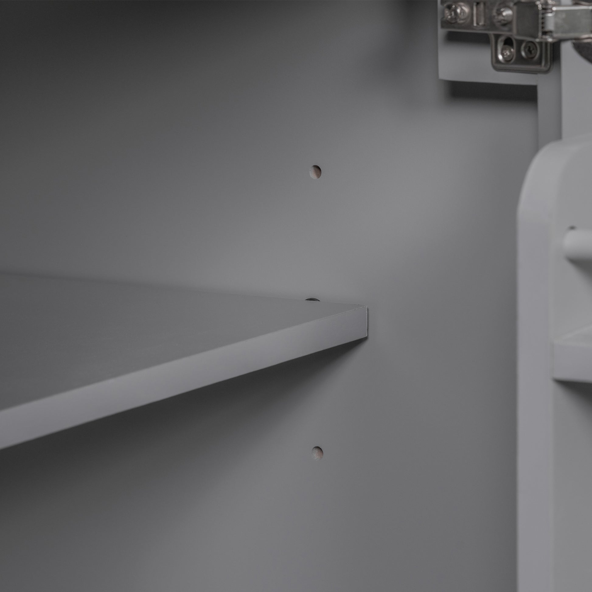 30'' Bathroom Vanity With Top Sink, Modern Bathroom Storage Cabinet With 2 Drawers And A Tip Out Drawer, Single Sink Bathroom Vanity Grey Modern Mdf Ceramic,Solid Wood Mdf