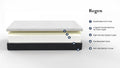 Regen 8 Inch Cooling Copper Infused Memory Foam Adult Mattress, King Size White Memory Foam Foam King