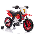 12V Kids Ride On Electric Toy Motorcycle,Rear Suspension,Twist Grip Throttle,Slow Start,Removable Training Wheels,Indie Music Box With Horn And Engine,Simulation Of Dirt Bike Modeling For Kids 3 8. Red 50 99 Lbs Polypropylene