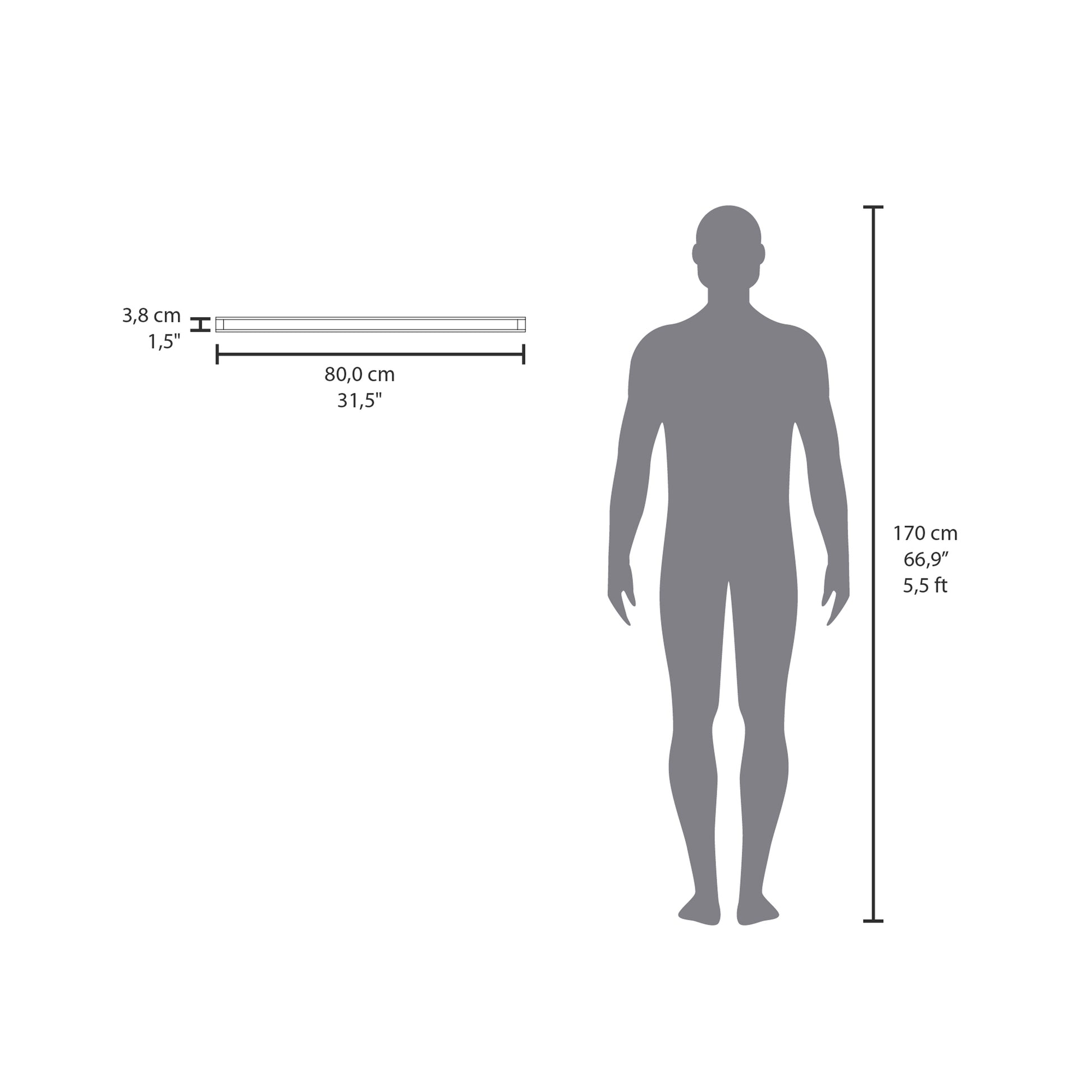 Floating Shelves 1.50" H, 2 Shelves, Walnut Brown Solid Wood Mdf Engineered Wood