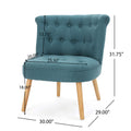 Bordeaux Tuft Chair Teal Fabric