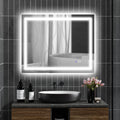 Homcom Led Bathroom Mirror With Lights, 39