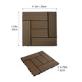 Wood Plastic Composite Deck Tiles Set Of 20Pcs, Composite Decking Resist Rust, Patio Flooring Outdoor Waterproof, Floor Tiles For Balcony, Backyard, Indoor And Outdoor Use, 12X12In Light Coffee Light Coffee Modern Plastic Wood Plastic