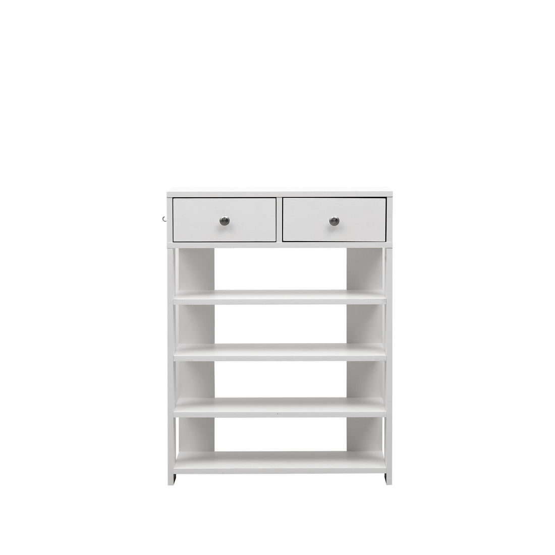 Storage Rack Storage Organiser In The Entryway Economical Home Shoe Rack Multi Layer Shoe Cabinet,Bring 2 Drawers ,Very Suitable For Entrance Hallway White White Mdf