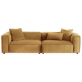 Conner Cognac Corduroy Sofa 110