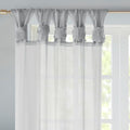 Twist Tab Voile Sheer Window Pair Light Grey Polyester