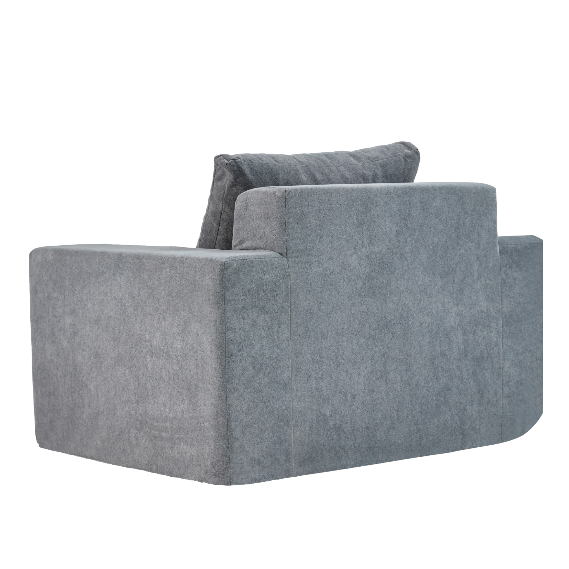 Sofa In A Box Foam Sofa Couch With Pillow, Bean Bag Chairs For Adults Stuffed High Density Foam, Large Bean Bag Sofa For Living Room Bedroom Gaming Room Plain Grey Primary Living Space Medium Soft Medium Duty American Design,European Square Arms Foam