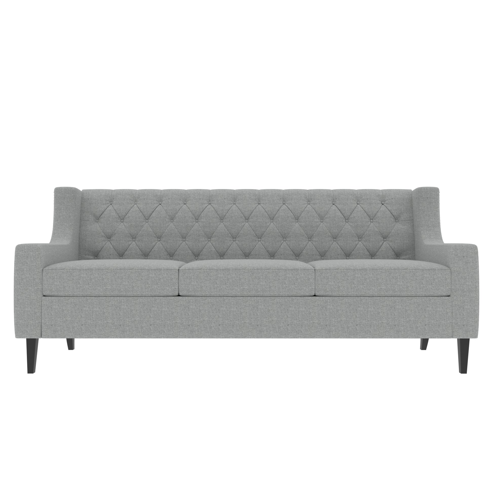 78.75'' 3 Seater Sofa, Button Tufted Backrest With Comfy Cushion, Mid Century Modern Couches For Living Room, Upholstered Comfy Sofa Couch For Bedroom, Apartment Grey Polyester 3 Seat