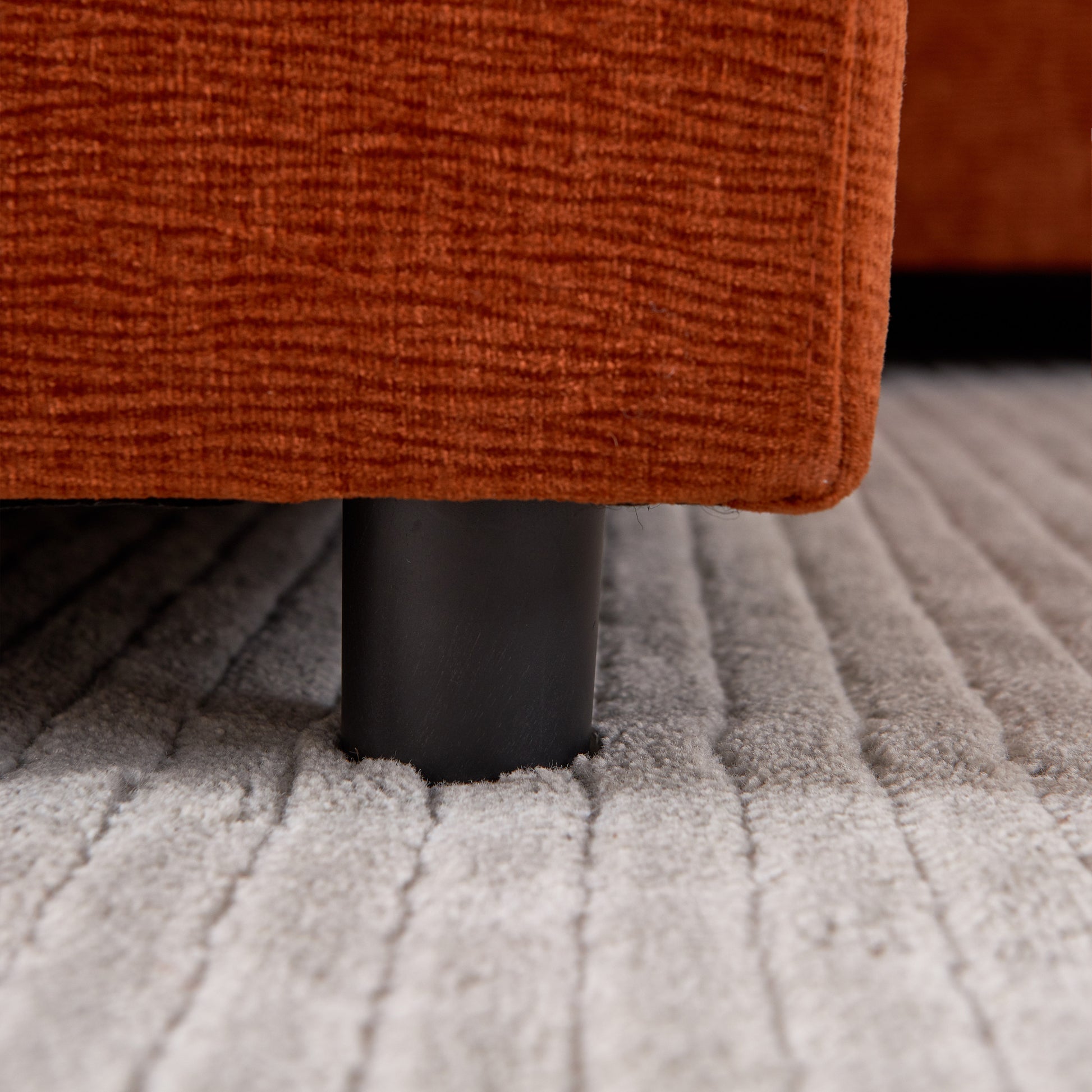 Modern Upholstered Chair Leisure Sofa Lounge Chair Removable Pillow Armless Accent Chair For Living Room, Bedroom, Corner Chair, Backrest Adjustable Fore And After Orange Wood Medium Soft Foam Chenille 1 Seat