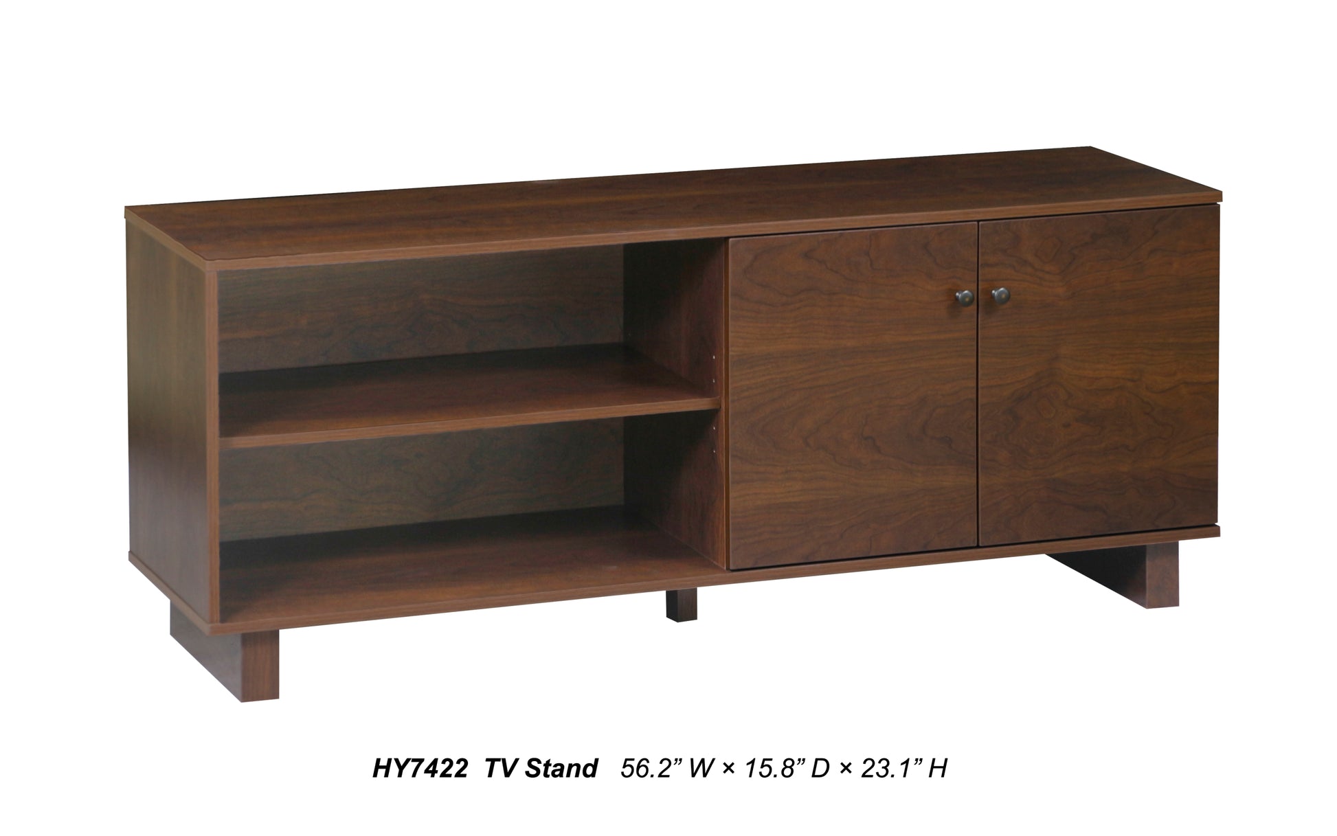 Tv Stand "Exquisite Rosewood Grain Media Console Elegant Tv Stand With Adjustable Shelves Perfect For Contemporary Living Room Fits 75 Inch Tv" Dark Brown 70 79 Inches Solid Wood