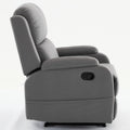 Best Choice Recliner Chair Living Room Reclining Sofa Chair, Home Theater Seating Modern Recliner, Manual Recliner Sofa Chair For Living Room Office Apartment, Easy To Reach Side Button Gray Gray Pu Leather