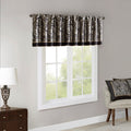Jacquard Window Valance Black 50X18