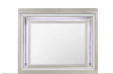 Cross Glam Champagne Mirror With Led Champagne Solid Wood Mdf