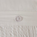3 Piece Cotton Seersucker Duvet Cover Set King Ivory Cotton