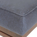 Ottoman Navy Blue Microfiber