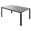 High Quality Steel Outdoor Table And Chair Set, Suitable For Patio, Balcony, Backyard. Gray Seats 6 Steel