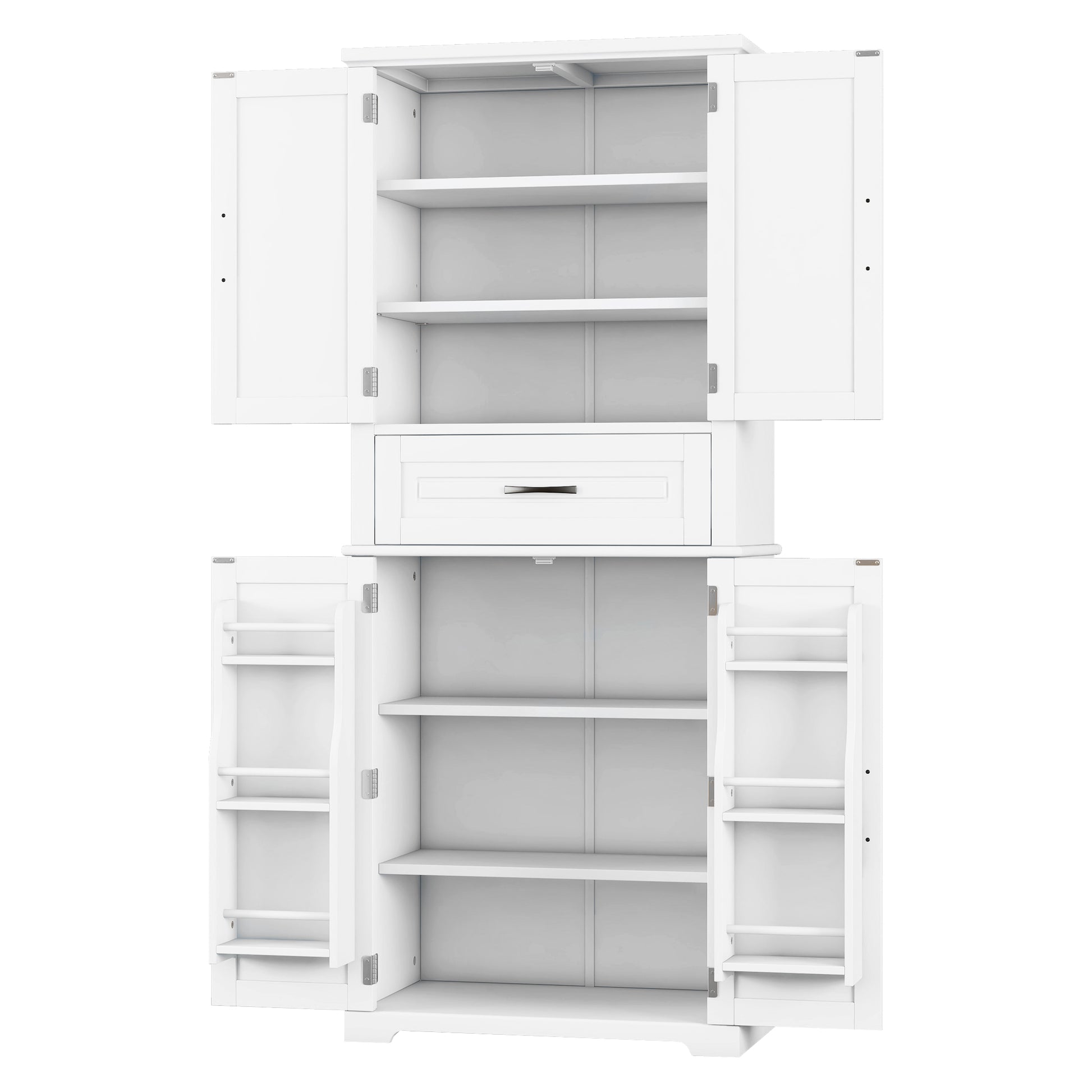 Bathroom Storage Cabinet With Multi Functional Storage Space, Drawer With Slide Rails, Adjustable Shelf, White White Mdf