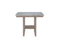 Claui Natural Bar Table Natural Solid Wood Mdf