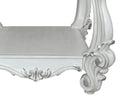 Bone White End Table With Bottom Shelf White Primary Living Space Traditional Poplar Shelves Rectangular Wood Plastic