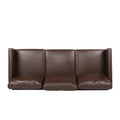 3 Seater Sofa Dark Brown Pu 3 Seat