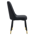 1 Table And 8 Chairs Set.A Rectangular Dining Table With A Imitation Marble Black Table Top And Black Metal Legs.Paired With 8 Chairs With Pu Leather Seat Cushion And Black Metal Legs.F 1538,C 007 Black Glass Metal