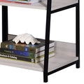 Wendral Natural & Black Finish Bookshelf Black,Natural Metal,Synthetic Wood
