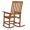 Acacia Indoor Rocking Chair, Outdoor Solid Wood Patio Furniture Style Light Brown Light Brown Acacia Wood