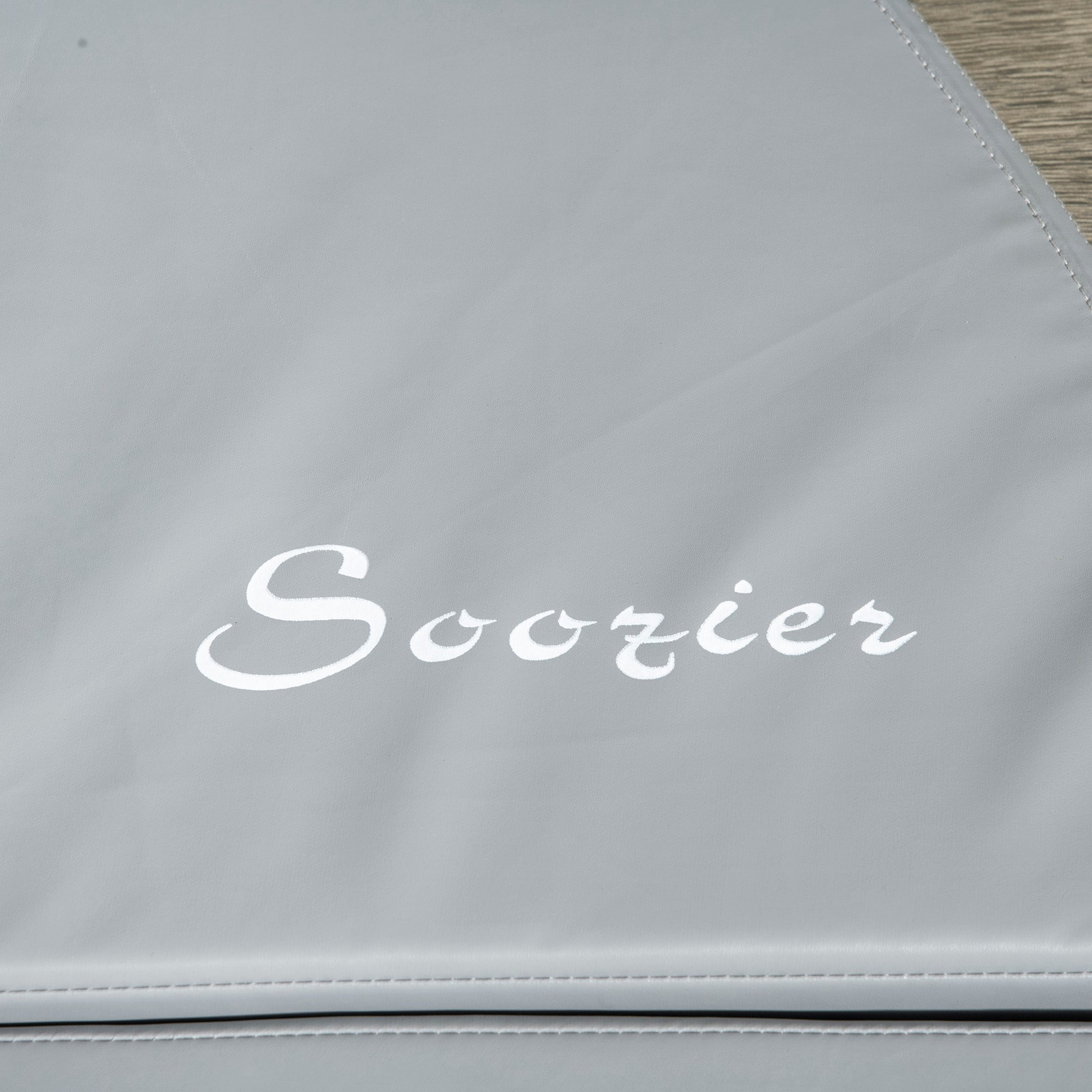 Soozier Pole Dance Mat, 2"T X 5'W Folding Pole Dance Mat For Home, Lightweight And Foldable, Grey Light Grey Pvc