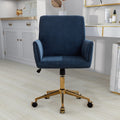 Ts Office Chair 1Pc Blue Blue Corduroy