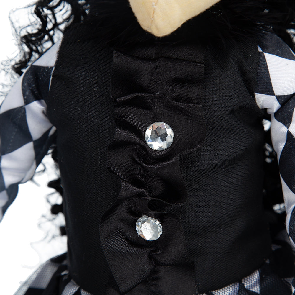 21"H Halloween Sitting Witch Decor Black Polyester