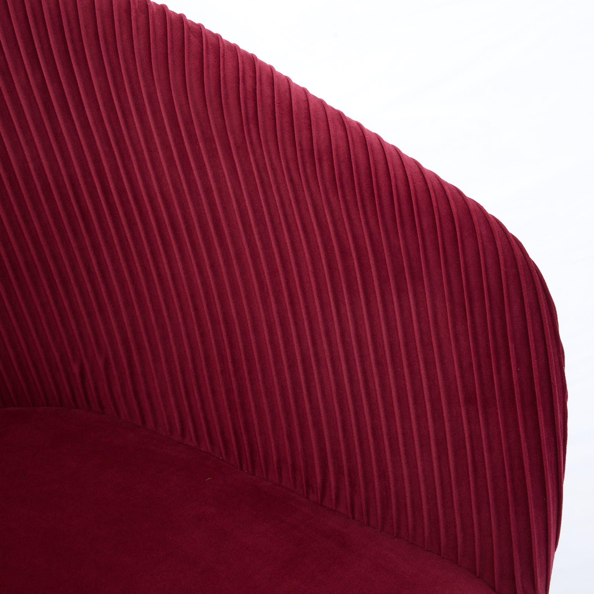 Ts Stripe Dinding Chair 1Pc Wine Red Wine Red Velvet