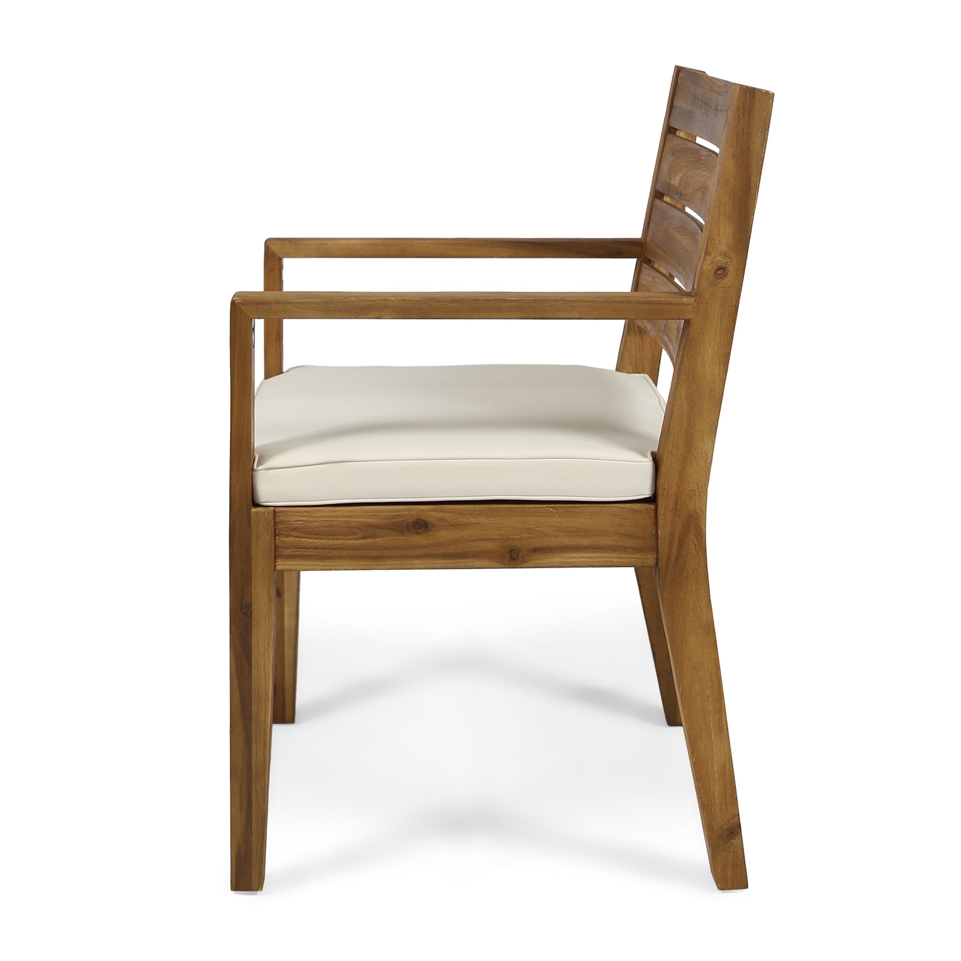 Nestor Dining Chair, Beige Natural Acacia Wood