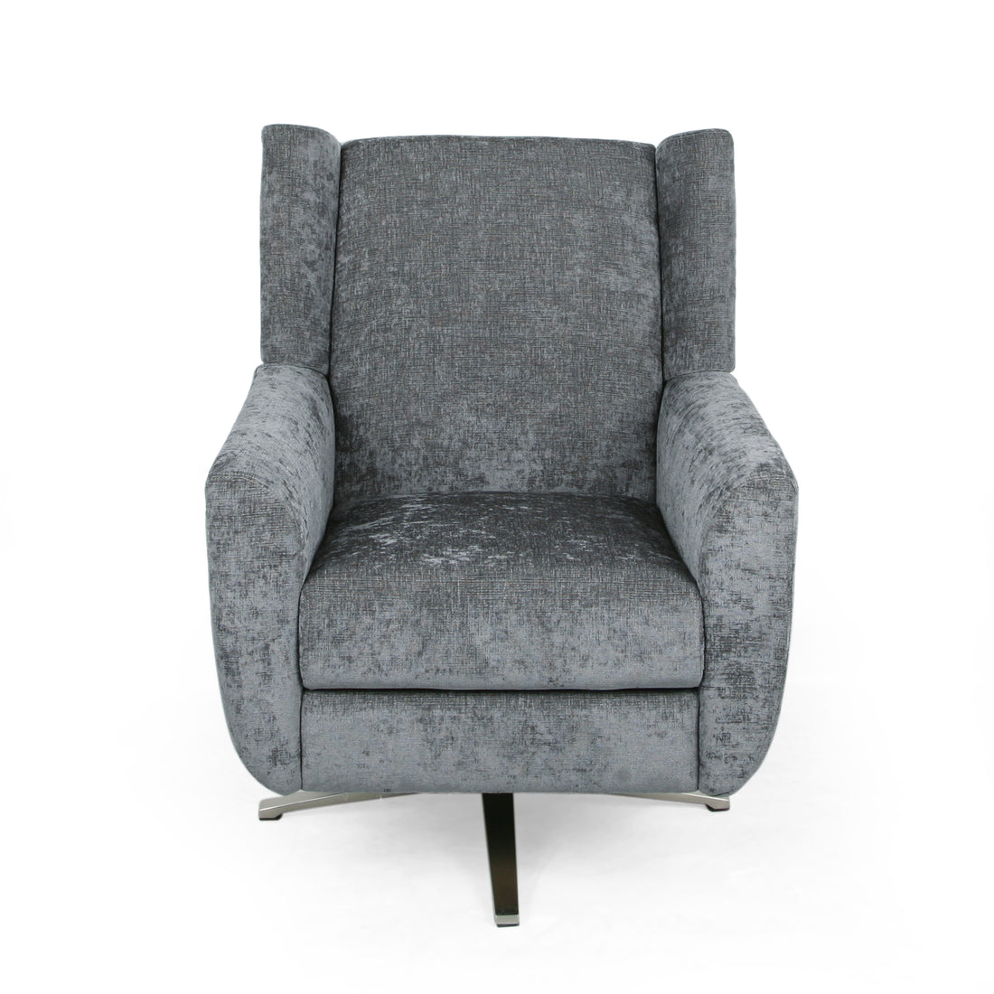 Swivel Chair Grey Fabric