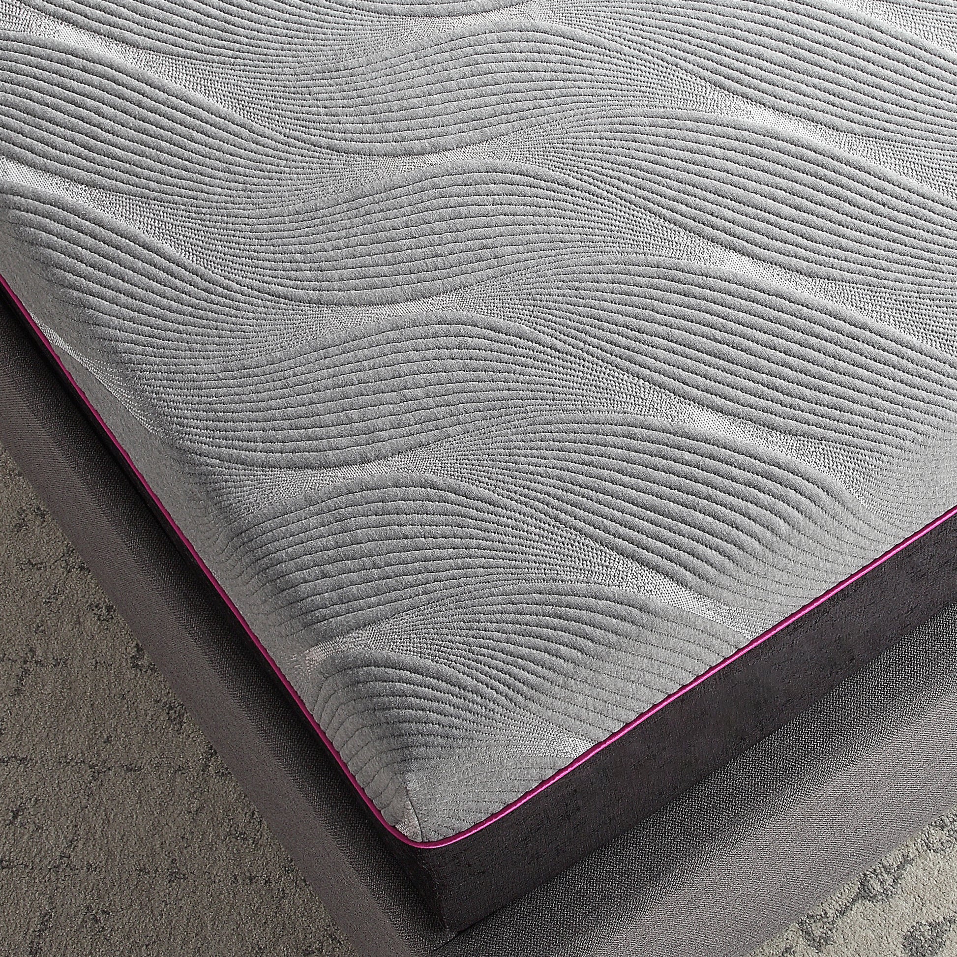 Re11 Inch Flex Head Memory Foam Mattress And Adjustable Base Bundle, King Size Grey Foam Foam