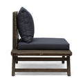 Sedona Club Chair Dark Grey Wood
