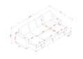 Sectional Sofa With Storage, 96